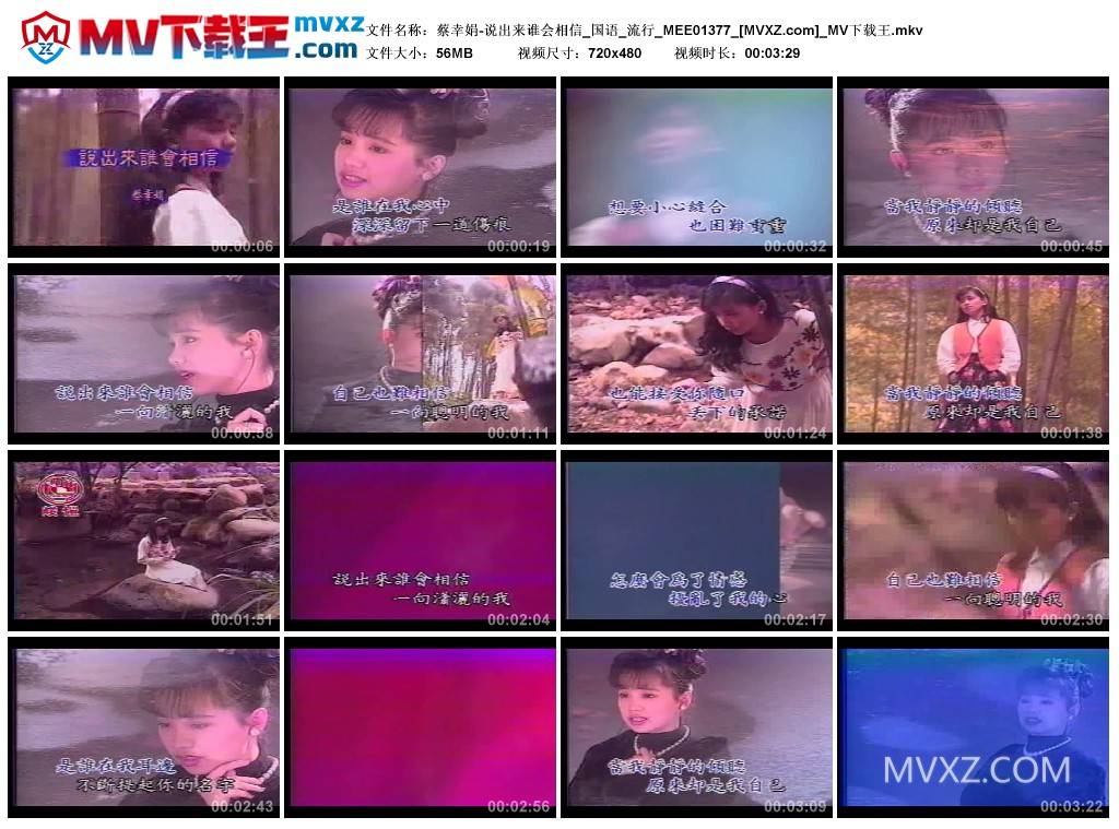 蔡幸娟-说出来谁会相信_国语_流行_MEE01377